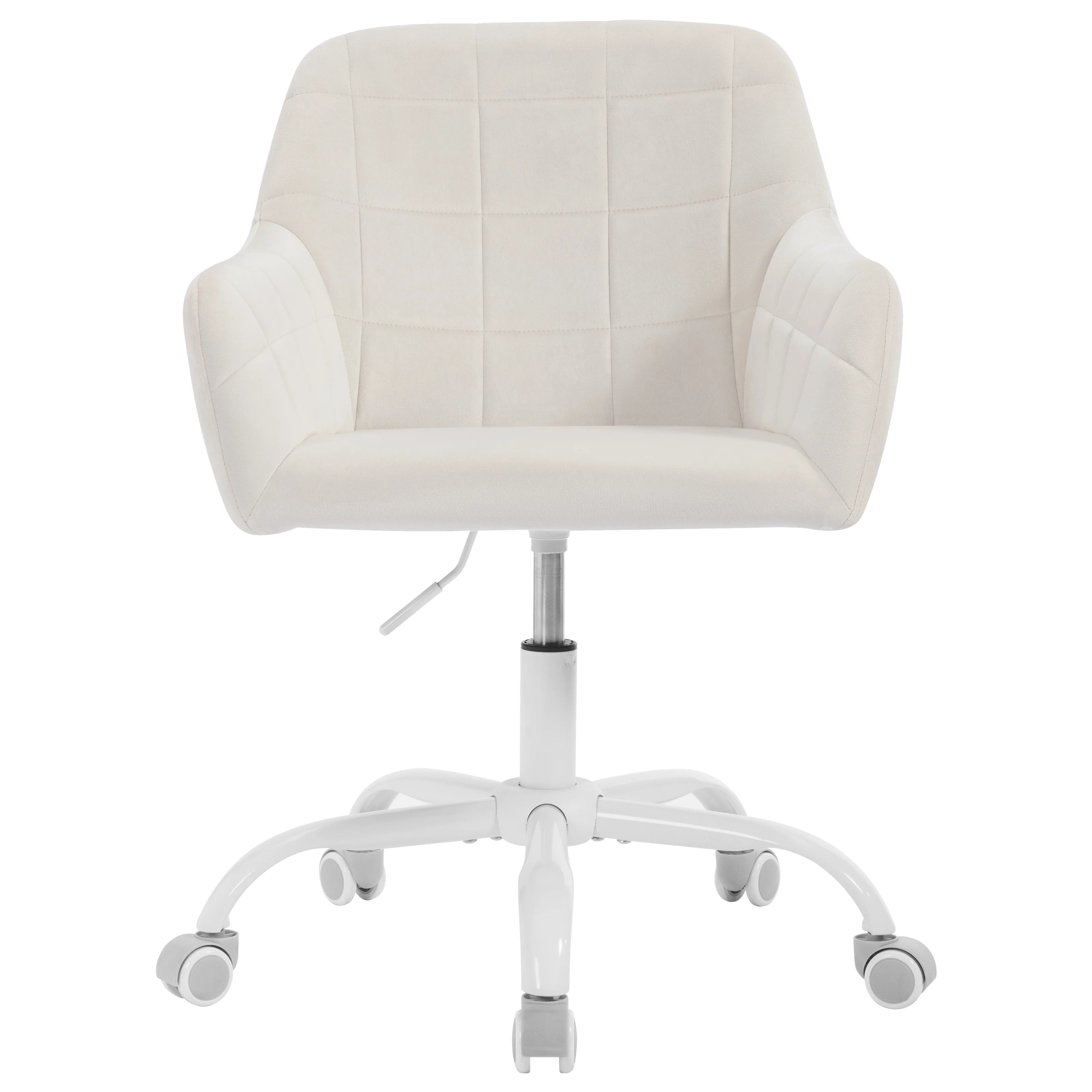 Silla de oficina giratoria ajustable en altura con ruedas y apoyabrazos – silla de escritorio para hogar u oficina