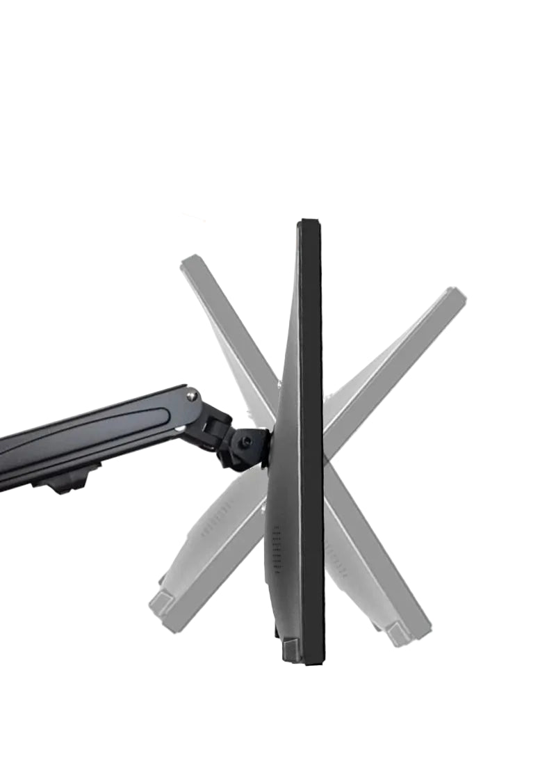 Soporte de escritorio para monitor de 17” a 27” con brazo articulado, ajuste giratorio 360° e inclinación – compatibilidad VESA 75x75 / 100x100