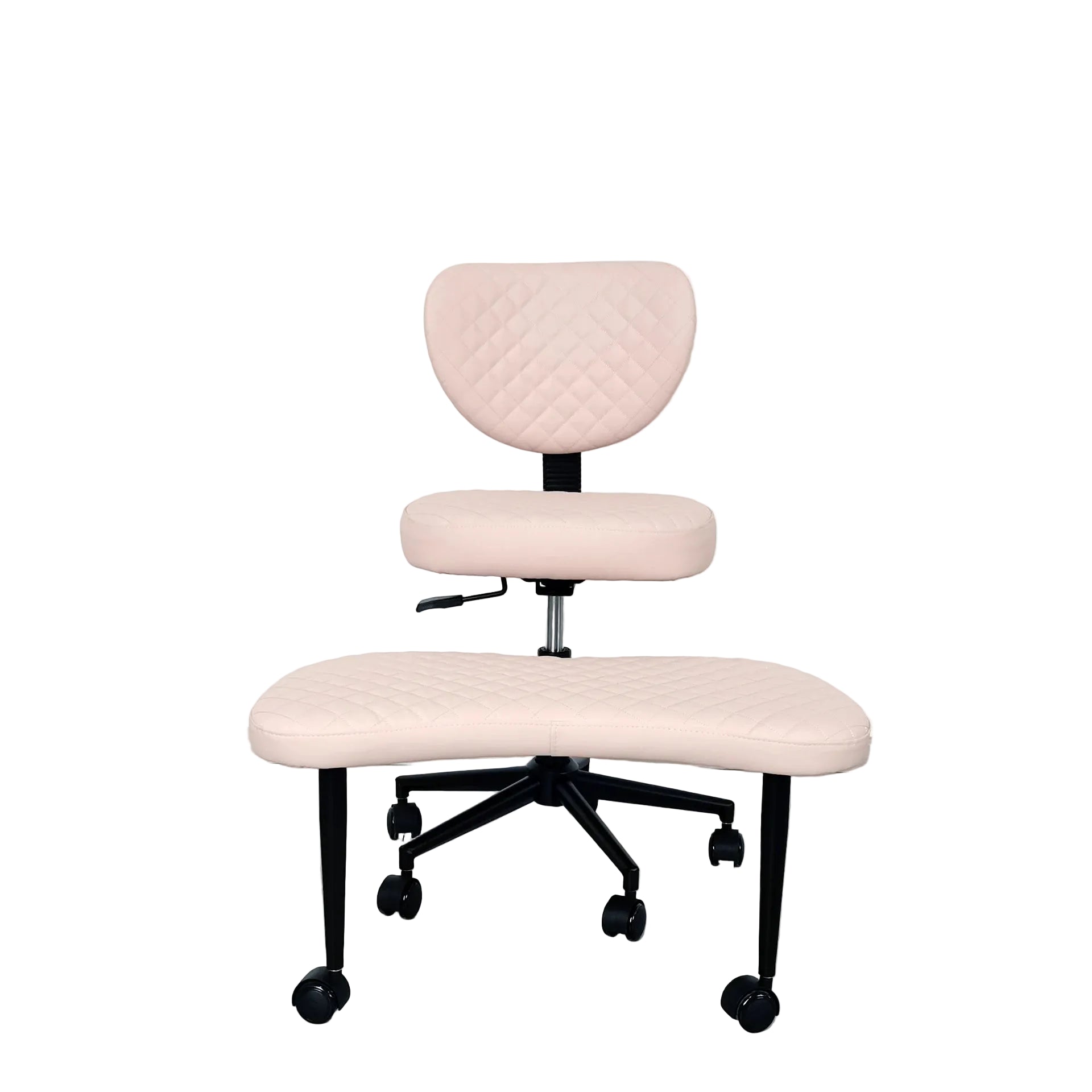 Silla de oficina ajustable con base de patas cruzadas y respaldo – asiento acolchado para oficina, meditación y uso general