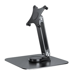 Soporte de escritorio para monitor de aleación de aluminio con rotación 360° y fijación VESA M4 75×75 mm