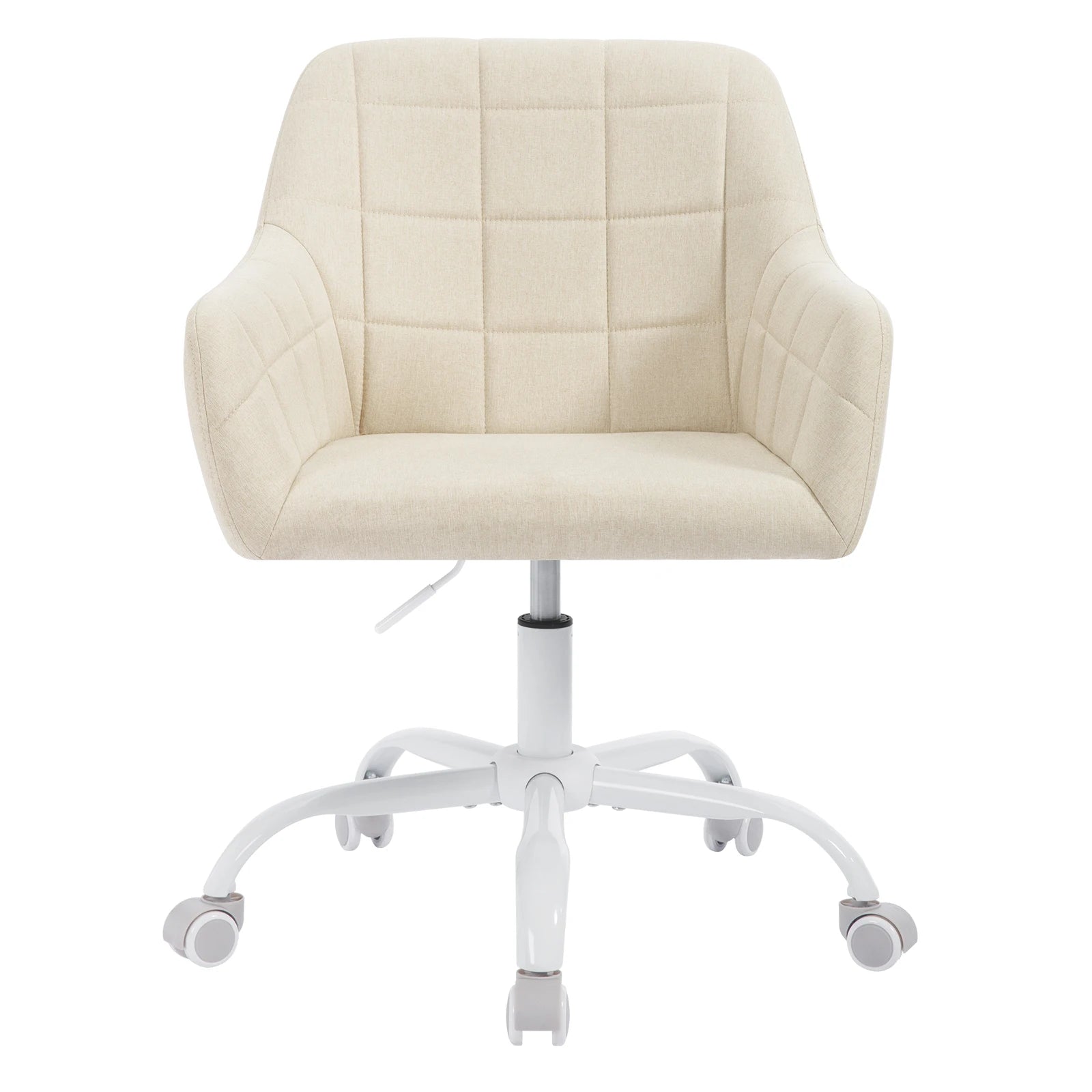 Silla de oficina giratoria ajustable en altura con ruedas y apoyabrazos – silla de escritorio para hogar u oficina
