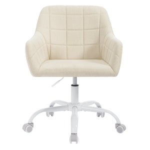 Silla de oficina giratoria ajustable en altura con ruedas y apoyabrazos – silla de escritorio para hogar u oficina