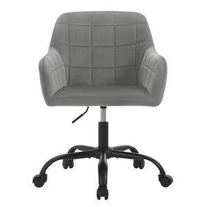 Silla de oficina giratoria ajustable en altura con ruedas y apoyabrazos – silla de escritorio para hogar u oficina