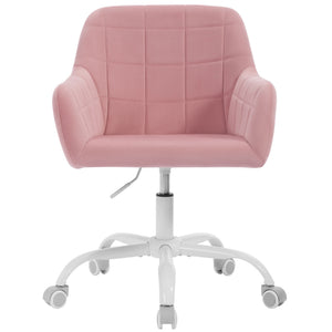 Silla de oficina giratoria ajustable en altura con ruedas y apoyabrazos – silla de escritorio para hogar u oficina