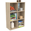 Librería estantería de 6 compartimentos 97,5 cm – organizador vertical compacto para libros y almacenamiento en interiores