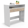 Consola extensible convertible en escritorio con cajones y balda – mesa de estudio compacta 90–119 cm