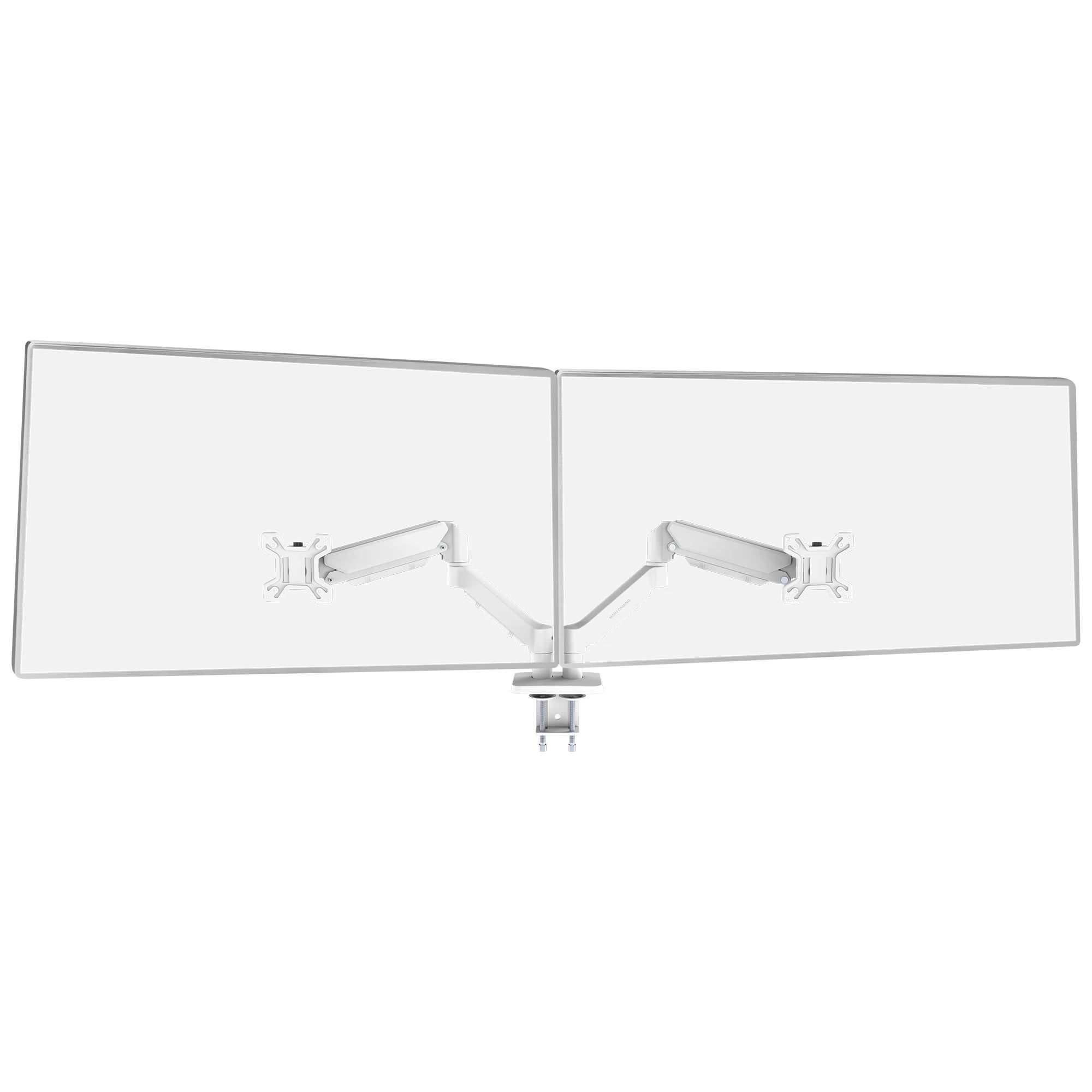 Soporte doble para monitor con brazo articulado y muelle de gas hasta 32”, ajuste de altura y rotación 360° – VESA 75/100 mm, carga 10 kg