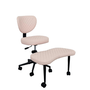 Silla de oficina ajustable con base de patas cruzadas y respaldo – asiento acolchado para oficina, meditación y uso general