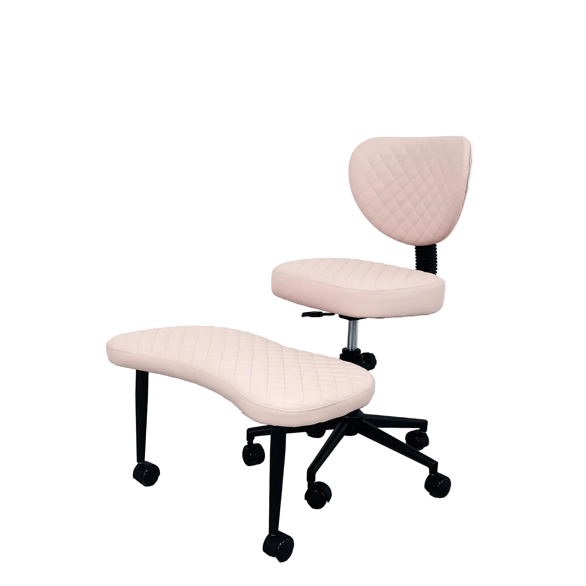 Silla de oficina ajustable con base de patas cruzadas y respaldo – asiento acolchado para oficina, meditación y uso general