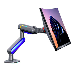 Soporte de escritorio para monitor ultraancho de 32” a 60” con brazo articulado, rotación 360° y compatibilidad VESA – capacidad 2 a 20 kg